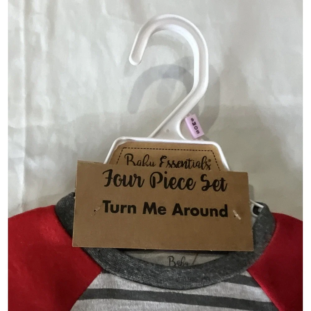 Baby Essentials Santa 4‎ Piece Set - Size 9 Months